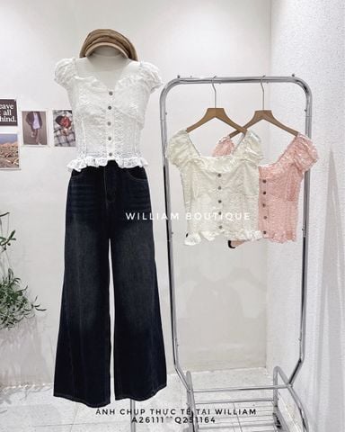  Áo kiểu dây ren 8857 