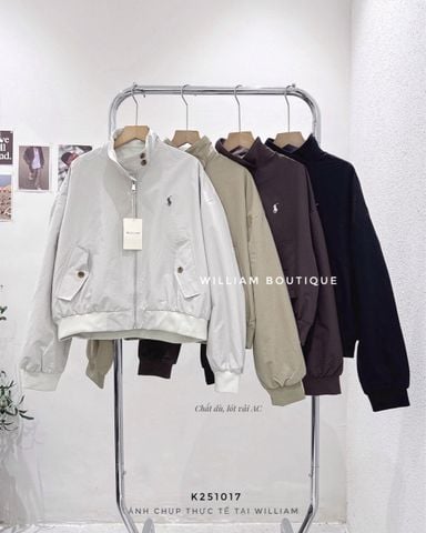  Áo khoác bomber dù thêu 9192 