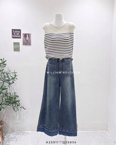  Quần jean túi trước lai rách 2013 