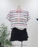  Áo thun polo kẻ sọc 6397 