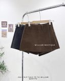  Quần short váy dạ trơn 8035 