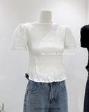  Áo thun dập nhún trơn 5861 