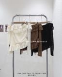  Áo dệt kim mỏng trễ vai xéo tà 8271 