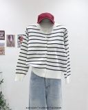  Áo khoác cardigan len sọc 1205 