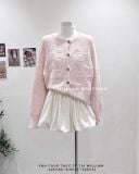  Áo khoác cardigan len hoa 8091 