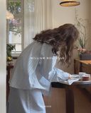  Áo sm sọc xanh 8606 