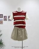  Váy kaki ngắn phồng 3310 