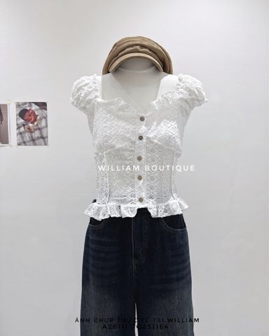  Áo kiểu dây ren 8857 