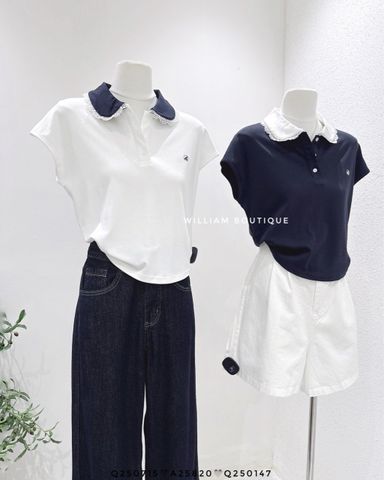  Áo thun cổ sen viền ren 1932 