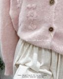  Áo khoác cardigan len hoa 8091 