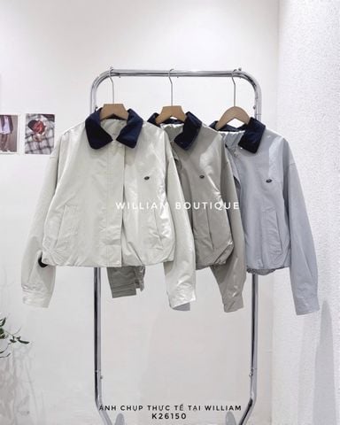  Áo khoác kaki cổ đức đen 1702 