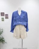  Áo sơ mi cổ trụ V 6764 