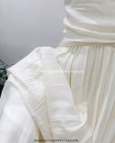  Đầm maxi trơn cổ V 5956 