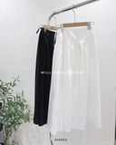  Váy midi trơn cột eo 5303 