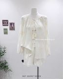  Set bộ voan kem thêu ren 6754 