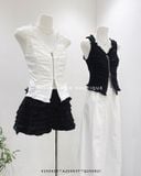  Váy vải cotton bèo nhiều tầng 5570 