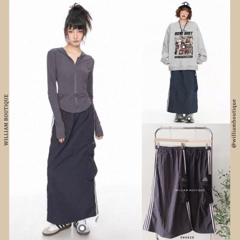  Váy dù túi hộp 3 sọc 1920 