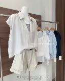  Áo sơ mi tay hến liền ba lỗ 33172 
