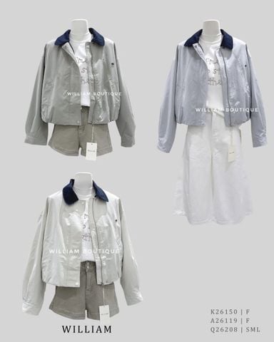  Áo khoác kaki cổ đức đen 1702 