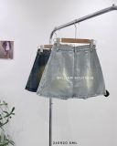  Váy jean ngắn wax xếp ly 9115 