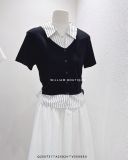  Áo thun phối sơ mi sọc ADER 1925 