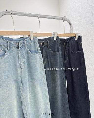 Quần jean suông trơn 3292 