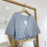  Áo len cặp bo eo 9919 