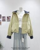  Áo khoác dù nón phối caro 1682 