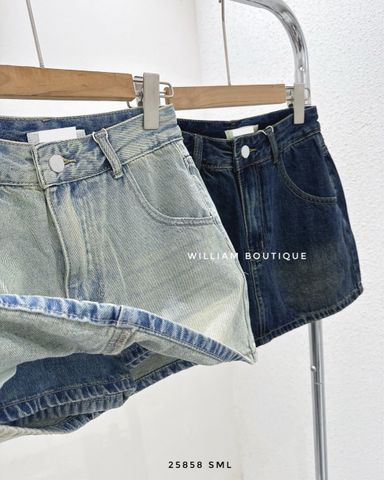  Váy jean ngắn wax 6025 