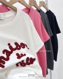  Áo thun chữ thêu Maison 7117 