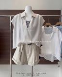  Áo sơ mi tay hến liền ba lỗ 33172 