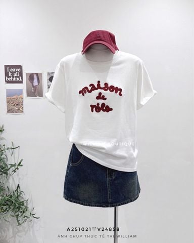  Áo thun chữ thêu Maison 7117 