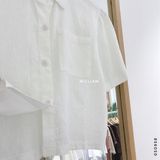  Áo sơ mi linen crop TN 27 