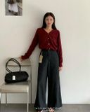  Quần ống rộng kẻ sọc 2477 