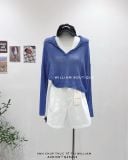 Áo dệt kim tay dài cổ polo V 2121 
