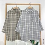  Áo SM caro linen 0632 