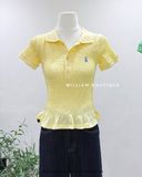  Áo polo thun nhún thêu ngựa 5905 