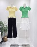 Áo polo thun nhún thêu ngựa 5905 