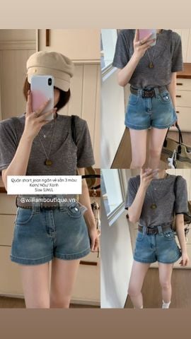  Quần short jean ngắn 5558 