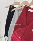  Áo dây len nút cổ yếm 5895 