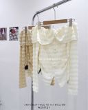  Áo len trễ vai xẻ giữa 8291 