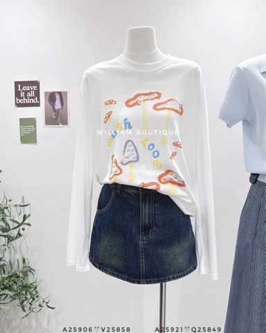  Áo thun tay dài in hình 6861 