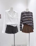  Áo sơ mi cổ V chui 6839 