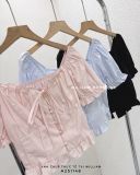  Áo kiểu nút bọc 2696 