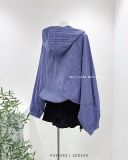  Áo khoác sơ mi nón caro nhí 532 