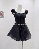  Đầm voan bi ngắn xoè phồng VN 3811 