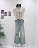  Quần jean suông rách 3329 