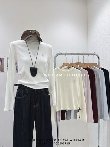  Áo thun tay dài đính ngựa 1808 