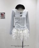  Váy ngắn nhung ren 052 