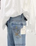  Quần jean bát túi thêu 6031 